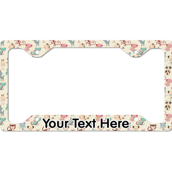 Custom Chinese Zodiac License Plate Frame - Style C (Personalized)