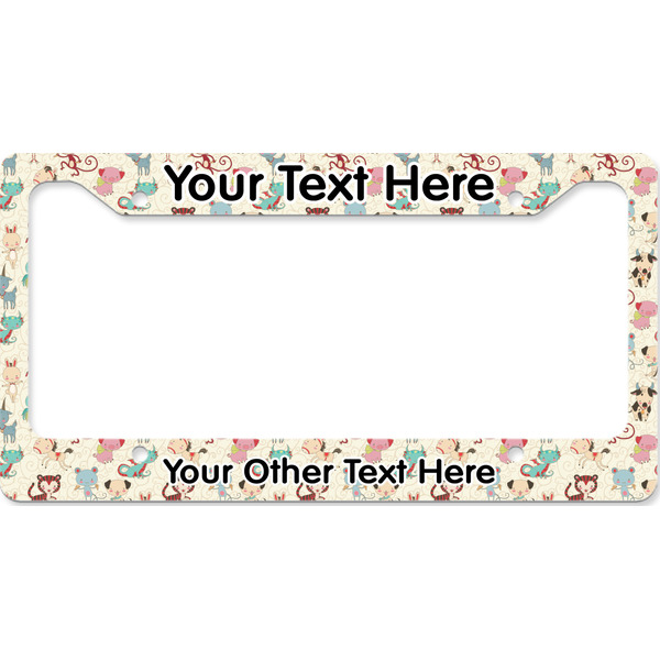 Custom Chinese Zodiac License Plate Frame - Style B (Personalized)