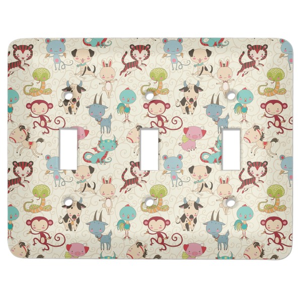 Custom Chinese Zodiac Light Switch Cover (3 Toggle Plate)