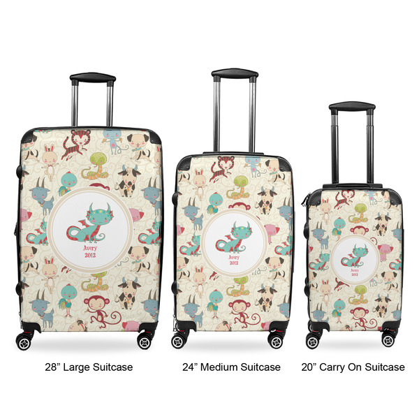 Chinese Zodiac Luggage Bags all sizes - With Handle
