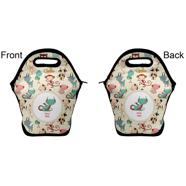 Chinese Zodiac Lunch Bag - Front and Back