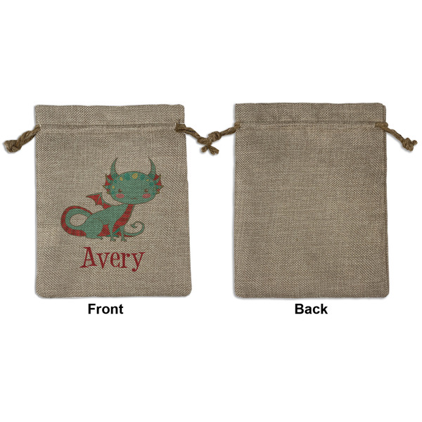 Chinese Zodiac Medium Burlap Gift Bag - Front Approval
