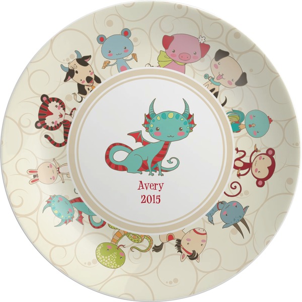 Custom Chinese Zodiac Melamine Plate (Personalized)