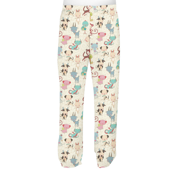Chinese Zodiac Men's Pjs Back - on model