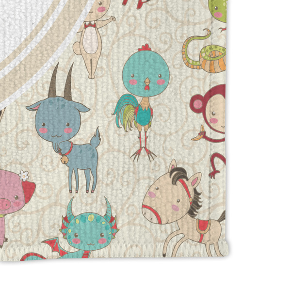 Chinese Zodiac Microfiber Dish Rag - DETAIL