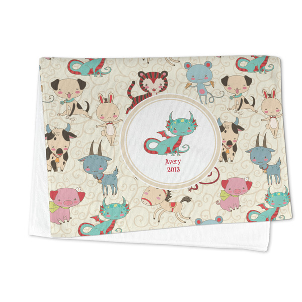 Chinese Zodiac Microfiber Dish Towel - FOLDED HALF