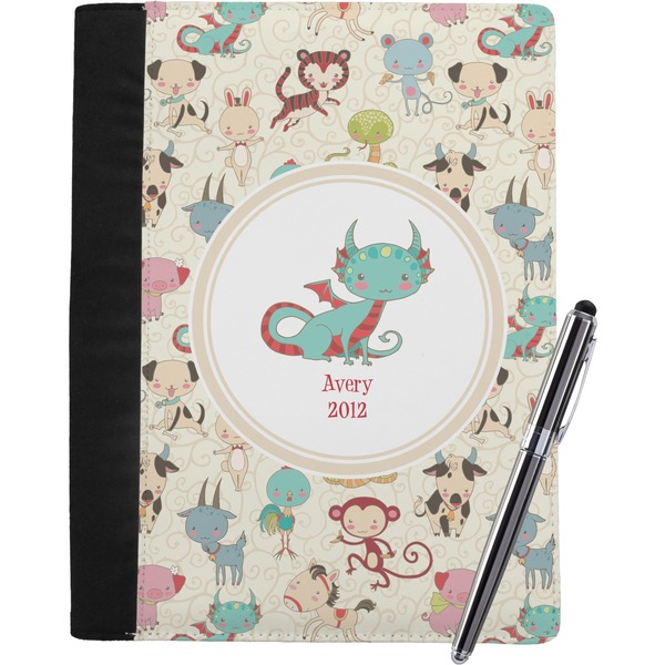 Custom Chinese Zodiac Notebook Padfolio - Large w/ Name or Text