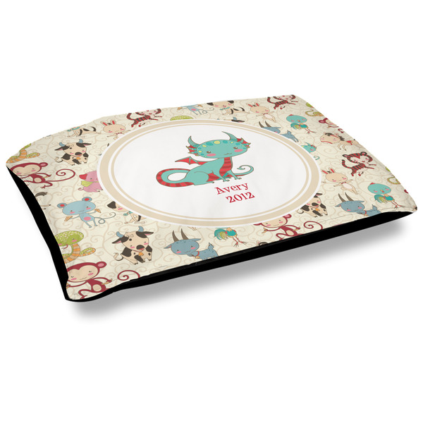 Custom Chinese Zodiac Outdoor Dog Bed - Large (Personalized)