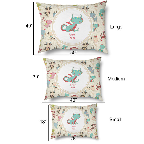 Chinese Zodiac Outdoor Dog Beds - SIZE CHART