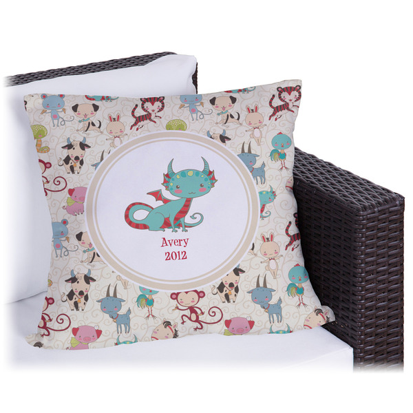 Custom Chinese Zodiac Outdoor Pillow (Personalized)