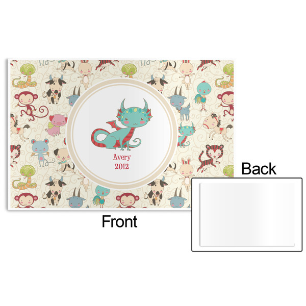 Chinese Zodiac Disposable Paper Placemat - Front & Back