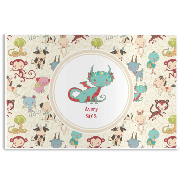 Custom Chinese Zodiac Disposable Paper Placemats (Personalized)