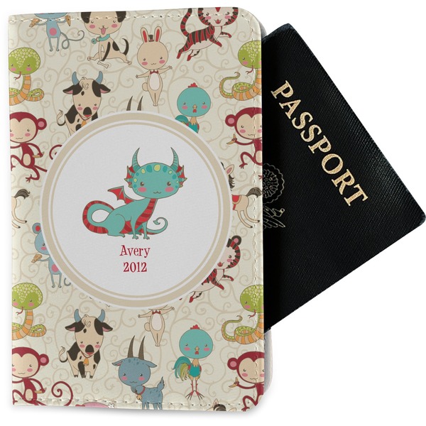 Custom Chinese Zodiac Passport Holder - Fabric (Personalized)