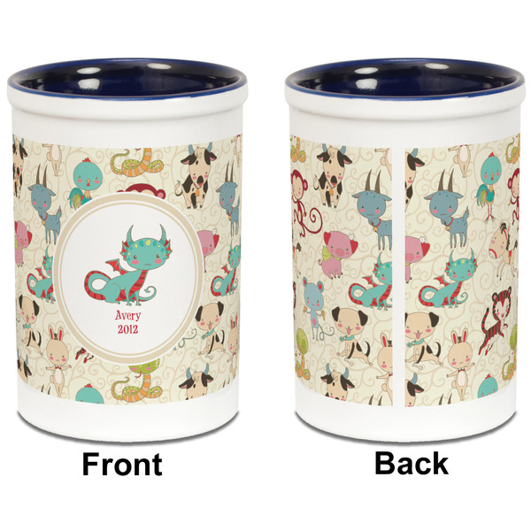 Chinese Zodiac Pencil Holder - Blue - approval