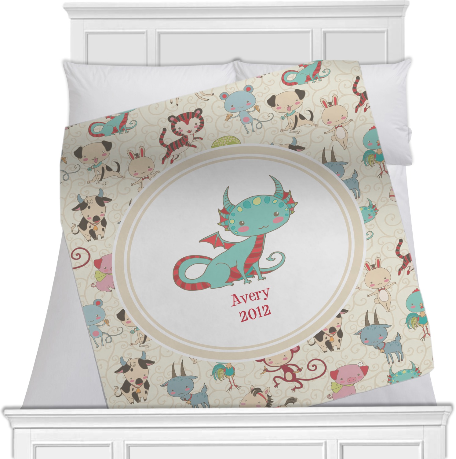 Custom Chinese Zodiac Minky Blanket (Personalized) YouCustomizeIt