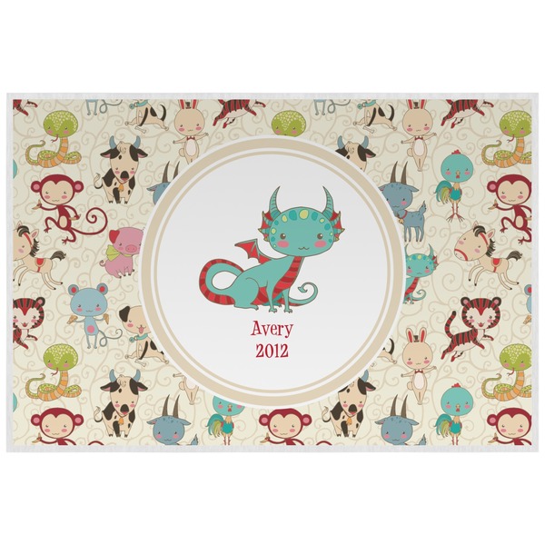 Custom Chinese Zodiac Laminated Placemat w/ Name or Text