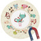 Chinese Zodiac Personalized Round Fridge Magnet