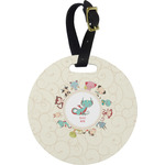 Chinese Zodiac Plastic Luggage Tag - Round (Personalized)