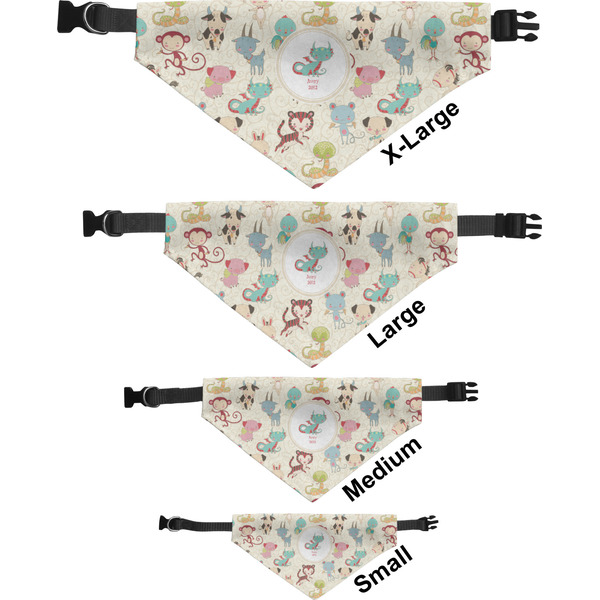 Chinese Zodiac Pet Bandana Sizes