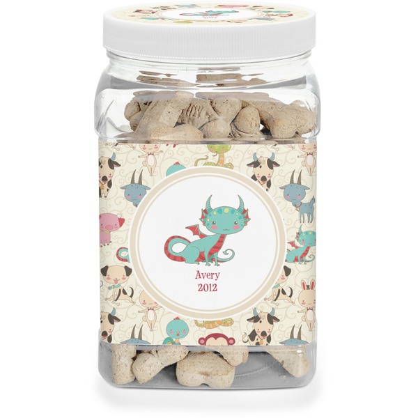 Custom Chinese Zodiac Dog Treat Jar (Personalized)
