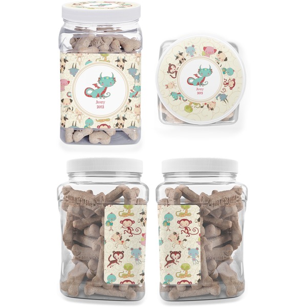 Chinese Zodiac Pet Treat Jar - Multiple Angles