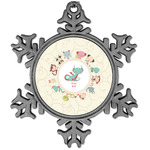 Chinese Zodiac Vintage Snowflake Ornament (Personalized)