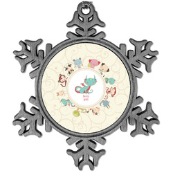 Chinese Zodiac Vintage Snowflake Ornament (Personalized)
