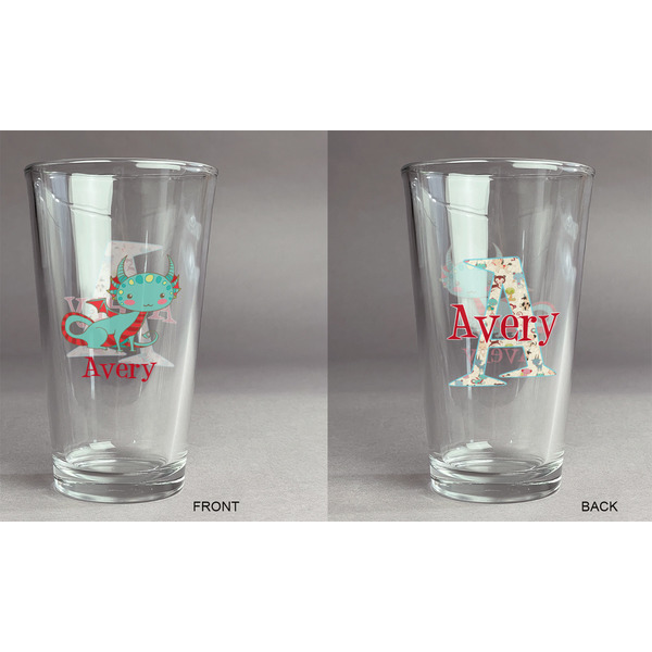 Chinese Zodiac Pint Glass - Two Content - Approval