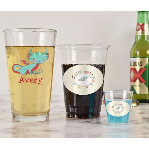 Chinese Zodiac Pint Glass - Two Content - In Context