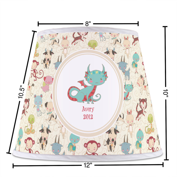 Chinese Zodiac Poly Film Empire Lampshade - Dimensions