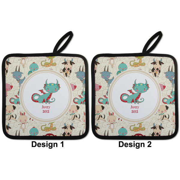 Chinese Zodiac Pot Holders - Set of 2 APPROVAL