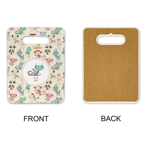Chinese Zodiac Rectangle Trivet with Handle - APPROVAL
