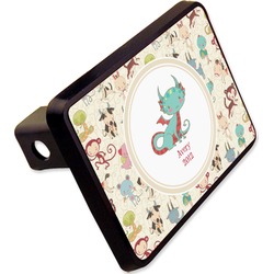 Chinese Zodiac Rectangular Trailer Hitch Cover - 2" (Personalized)