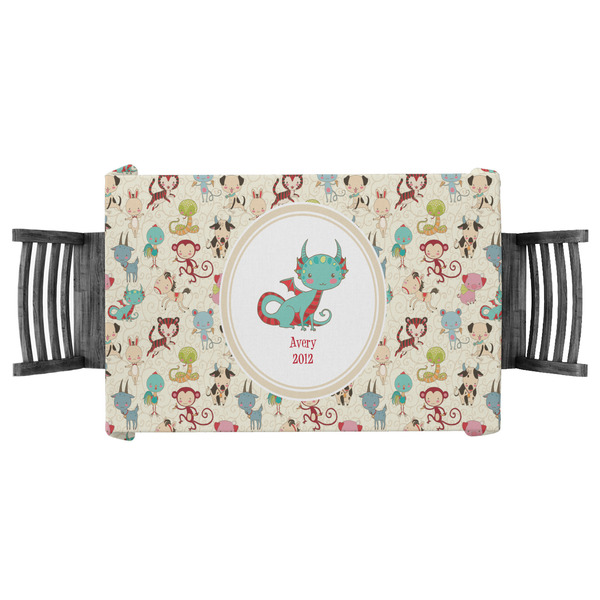 Custom Chinese Zodiac Tablecloth - 58"x58" (Personalized)