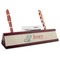Chinese Zodiac Red Mahogany Nameplates with Business Card Holder - Angle