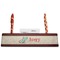 Chinese Zodiac Red Mahogany Nameplates with Business Card Holder - Straight