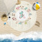 Chinese Zodiac Round Beach Towel Lifestyle