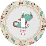 Chinese Zodiac Round Light Switch Cover (Personalized)