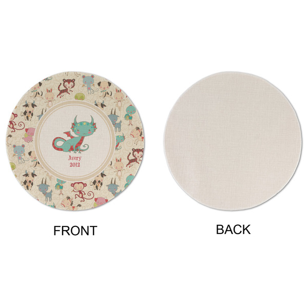 Chinese Zodiac Round Linen Placemats - APPROVAL (single sided)