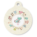 Chinese Zodiac Round Pet ID Tag - Large (Personalized)