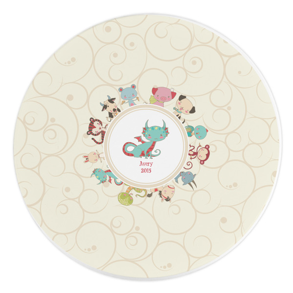 Custom Chinese Zodiac Round Stone Trivet (Personalized)