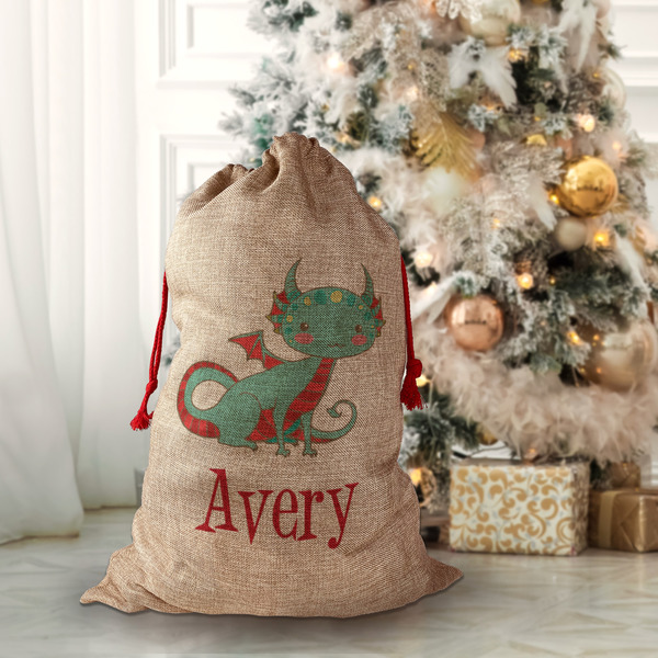 Chinese Zodiac Santa Bag - Front (stuffed)