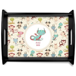 Chinese Zodiac Black Wooden Tray - Large (Personalized)