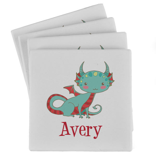 Custom Chinese Zodiac Absorbent Stone Coasters - Set of 4 (Personalized)