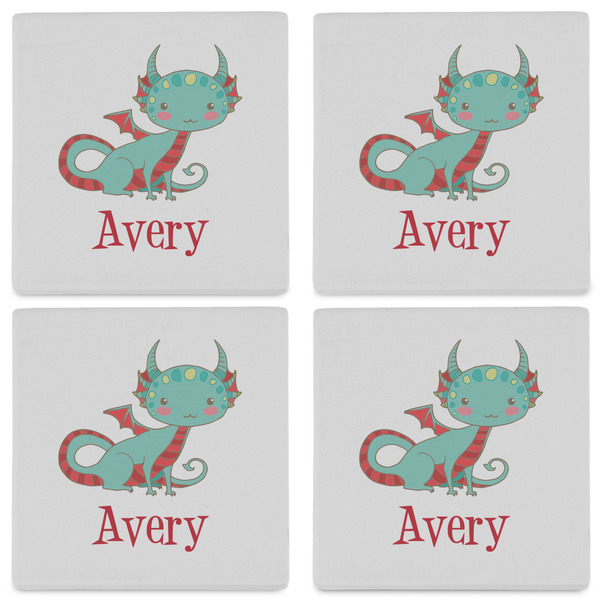 Chinese Zodiac Set of 4 Sandstone Coasters - See All 4 View