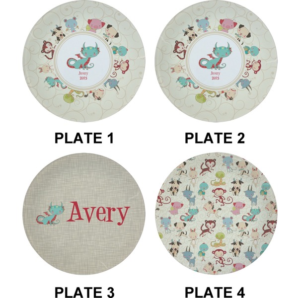 Chinese Zodiac Set of Appetizer / Dessert Plates (Approval)