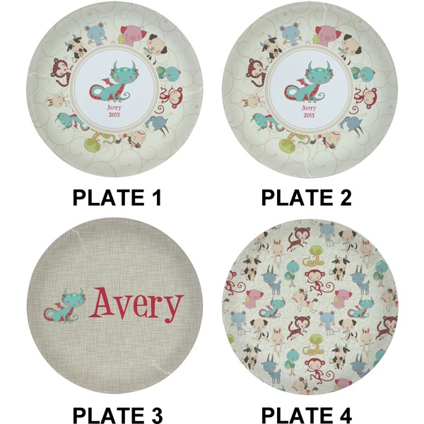 Chinese Zodiac Set of Lunch / Dinner Plates (Approval)