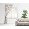 Chinese Zodiac Sheer Curtain With Window and Rod - in Room Matching Pillow