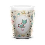 Chinese Zodiac Ceramic Shot Glass - 1.5 oz - White - Set of 4 (Personalized)