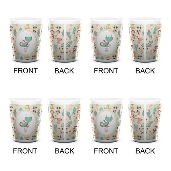 Chinese Zodiac Shot Glass - White - Set of 4 - APPROVAL